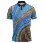 Wholesale Customized Design Aborigines Polo Shirts Quick Dry Breathable Sublimation Ful... - Image 2